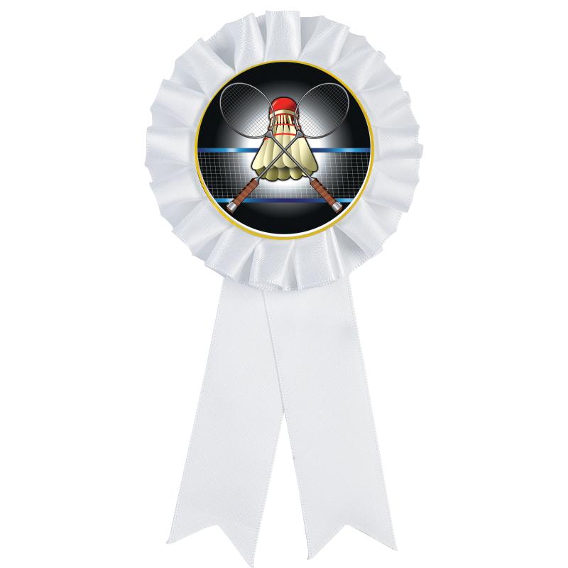 WHITE MYLAR ROSETTES