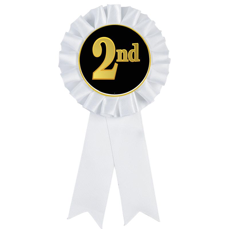 WHITE MYLAR ROSETTES