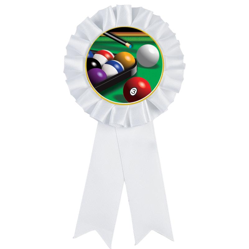 WHITE MYLAR ROSETTES