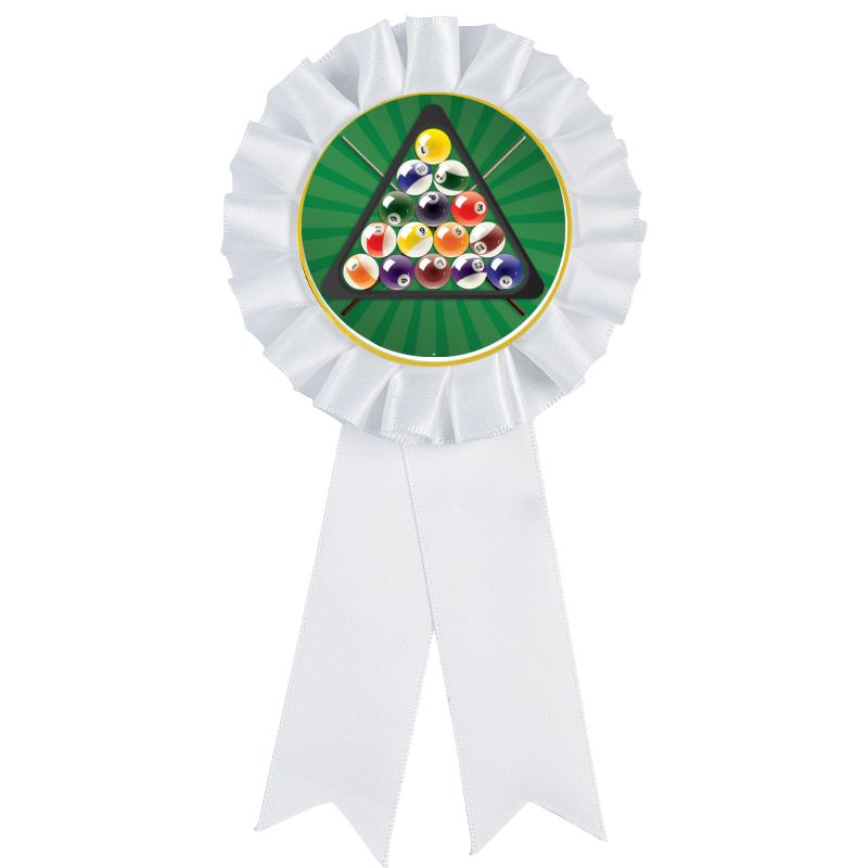 WHITE MYLAR ROSETTES