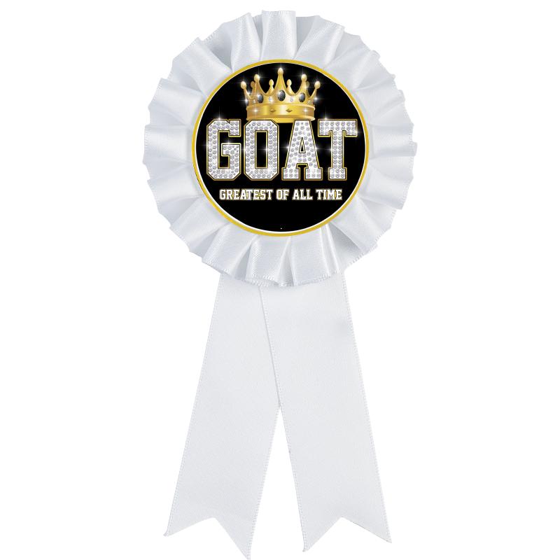 WHITE MYLAR ROSETTES