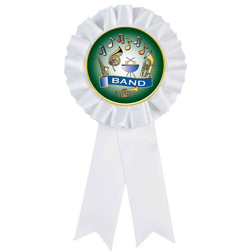 WHITE MYLAR ROSETTES