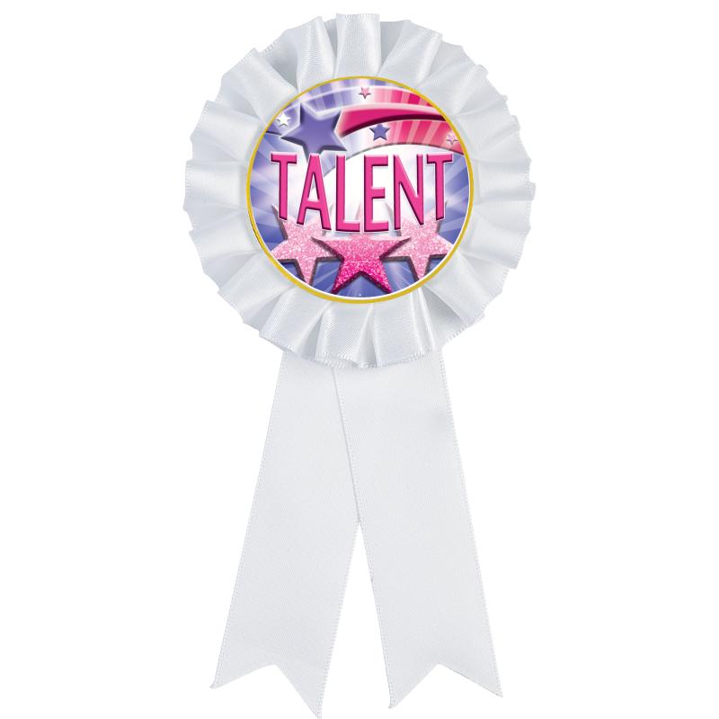 WHITE MYLAR ROSETTES