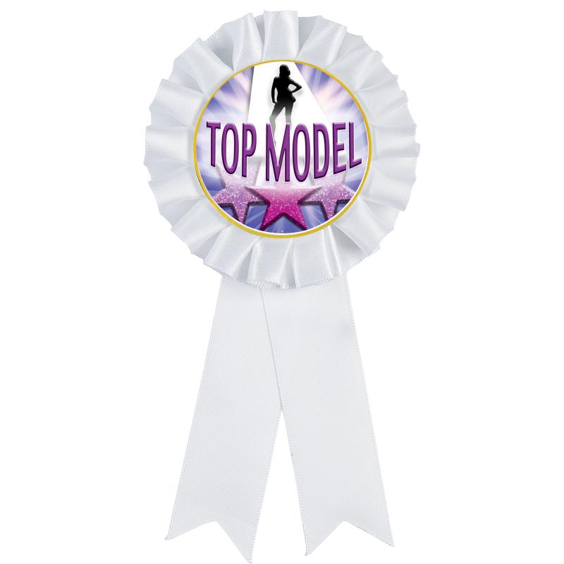 WHITE MYLAR ROSETTES