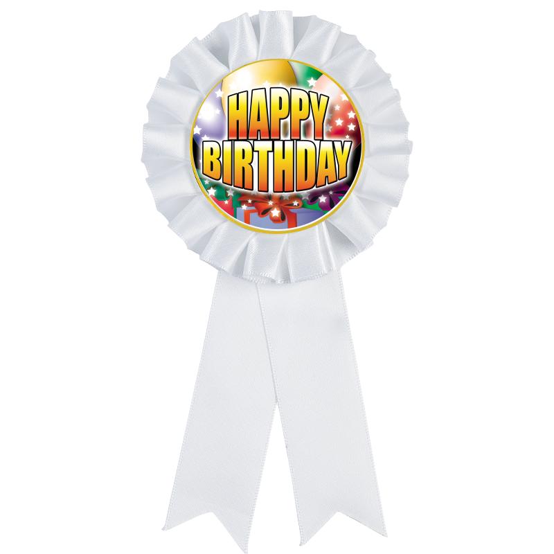 WHITE MYLAR ROSETTES