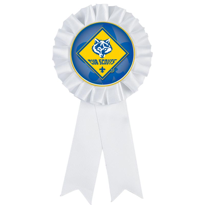 WHITE MYLAR ROSETTES