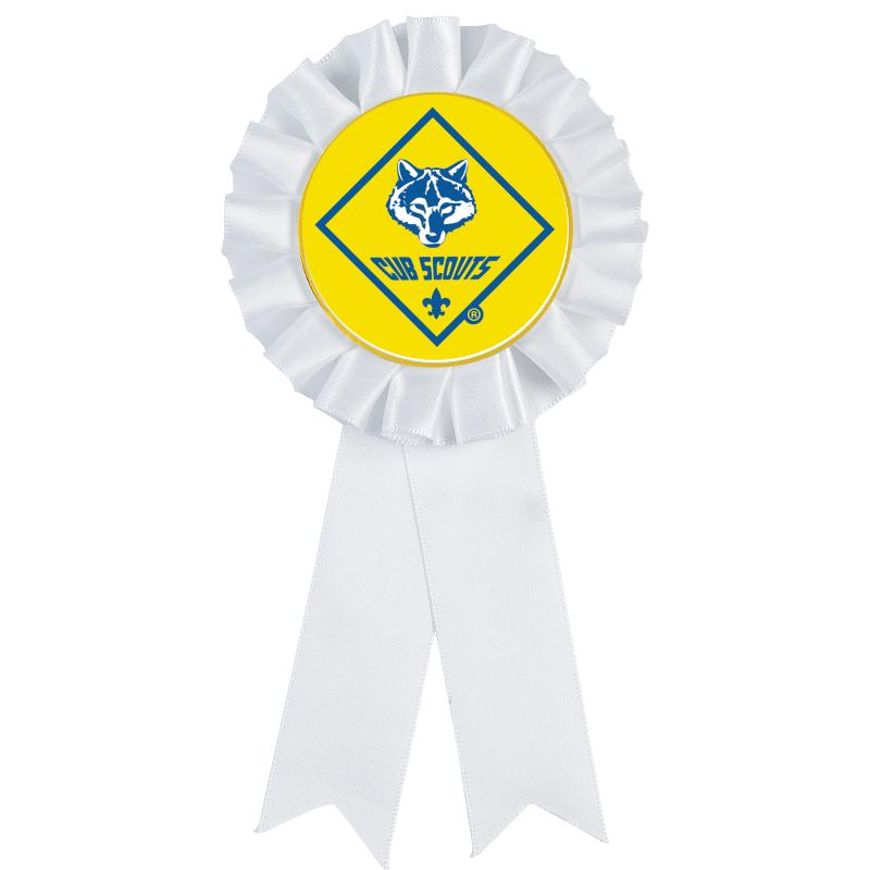 WHITE MYLAR ROSETTES