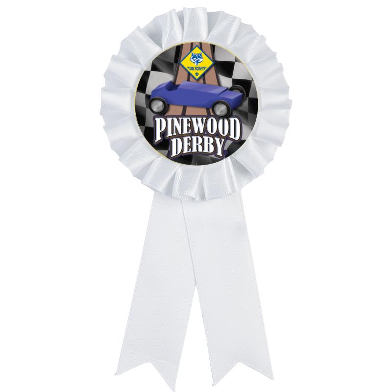 WHITE MYLAR ROSETTES