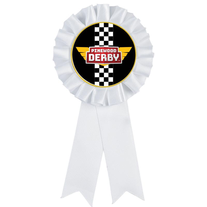 WHITE MYLAR ROSETTES