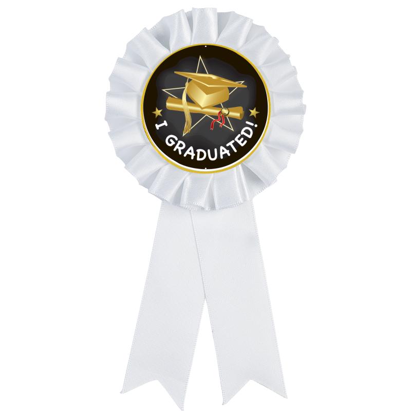 WHITE MYLAR ROSETTES