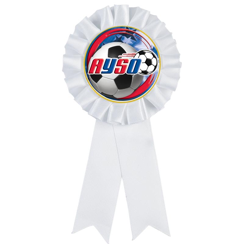 WHITE MYLAR ROSETTES