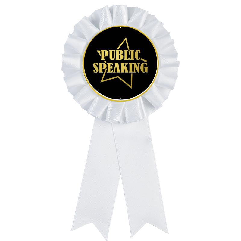 WHITE MYLAR ROSETTES