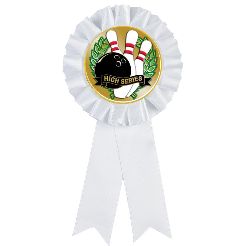 WHITE MYLAR ROSETTES