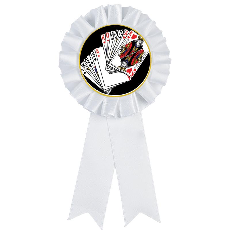 WHITE MYLAR ROSETTES