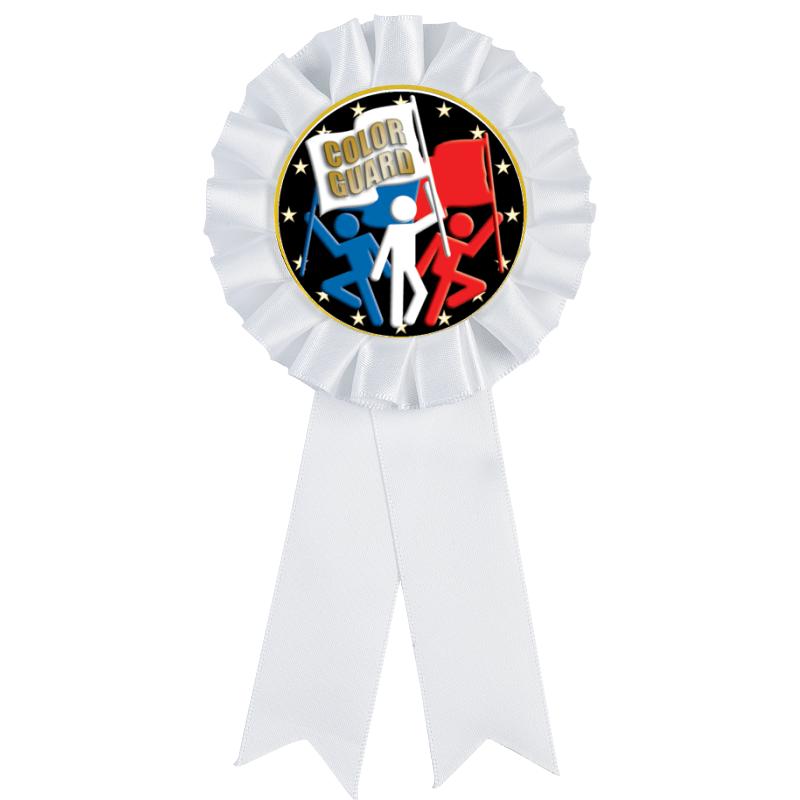 WHITE MYLAR ROSETTES