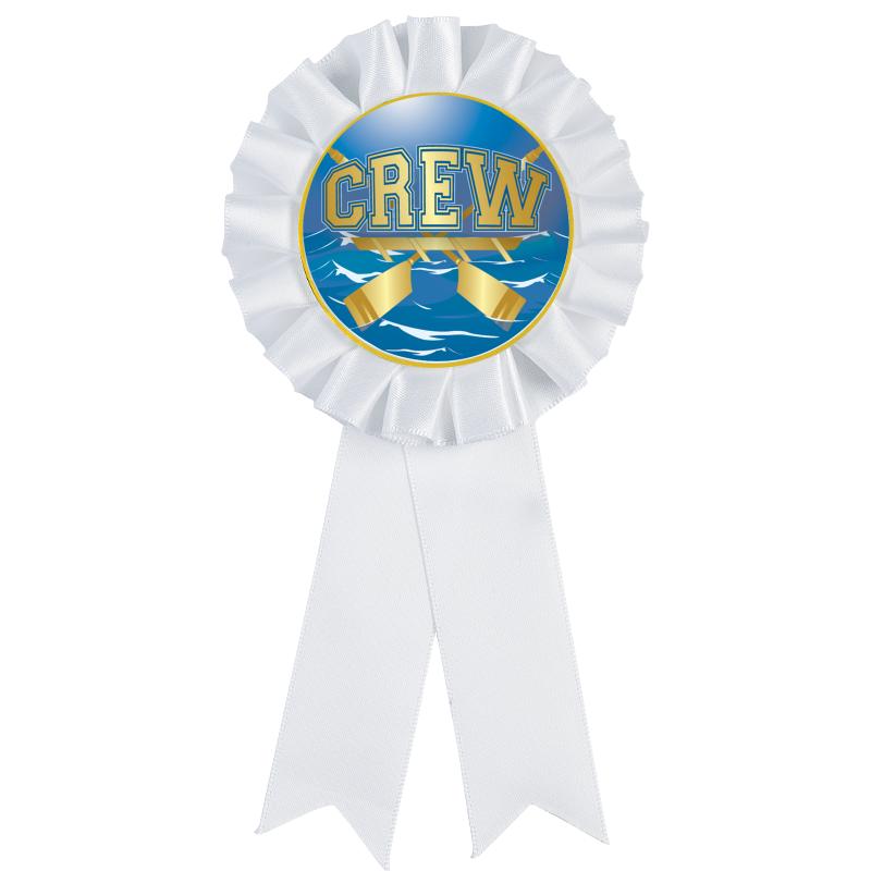 WHITE MYLAR ROSETTES