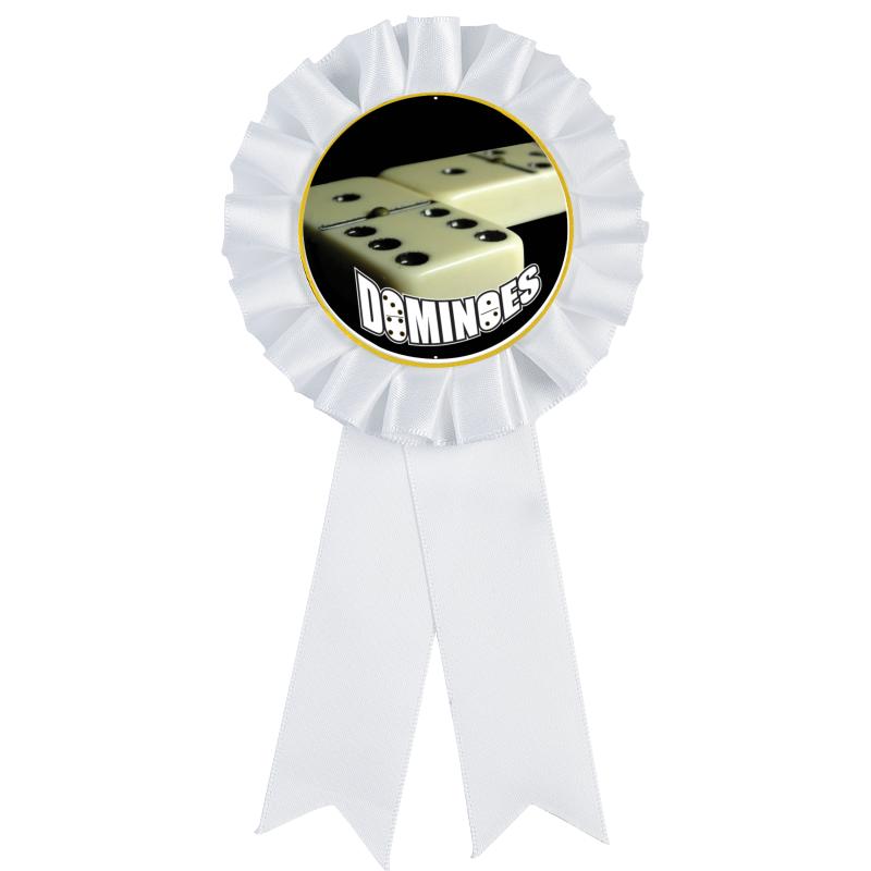 WHITE MYLAR ROSETTES