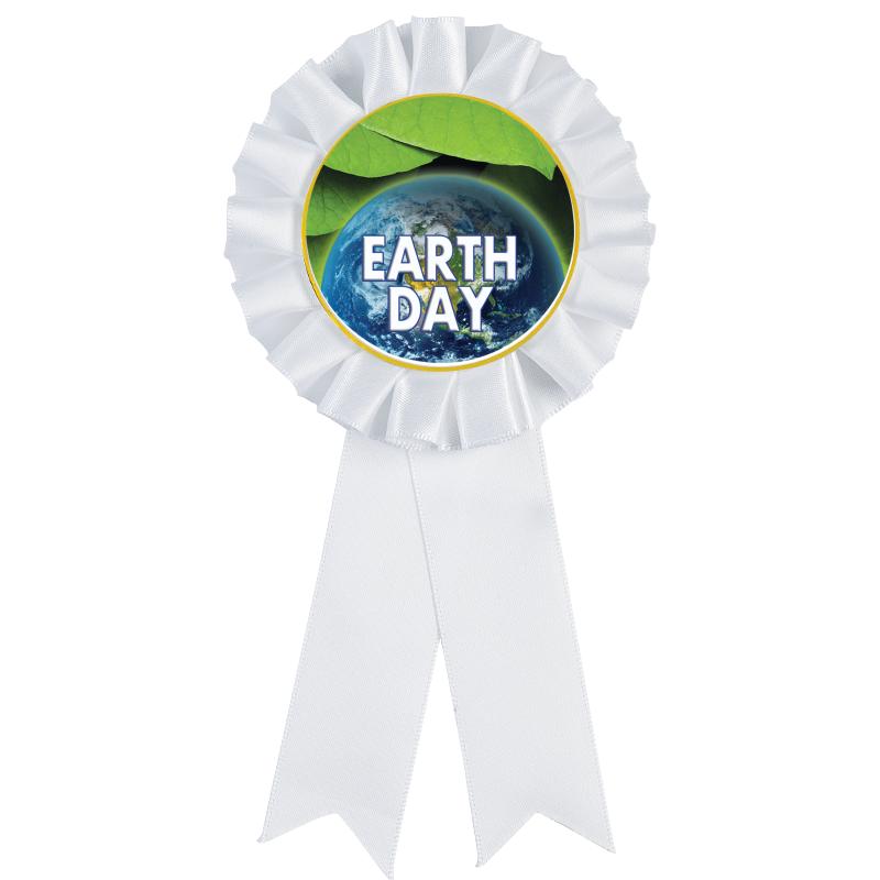 WHITE MYLAR ROSETTES