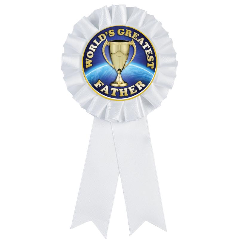 WHITE MYLAR ROSETTES