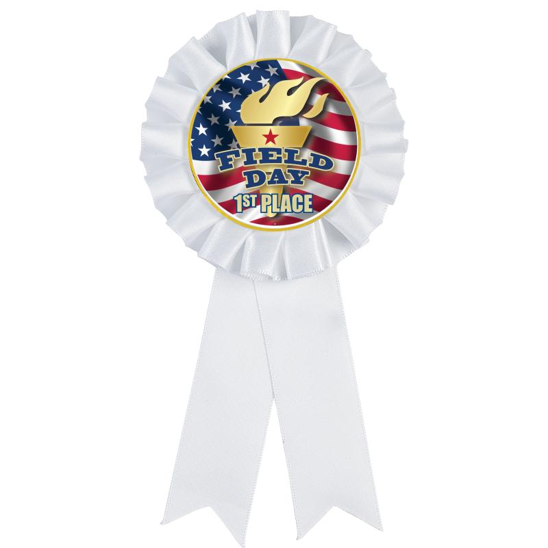 WHITE MYLAR ROSETTES