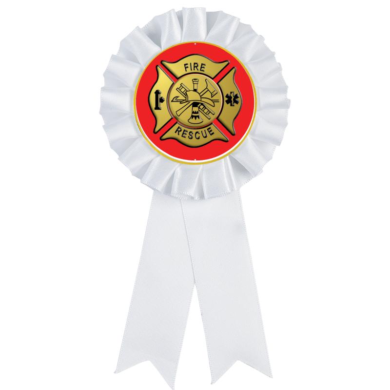 WHITE MYLAR ROSETTES