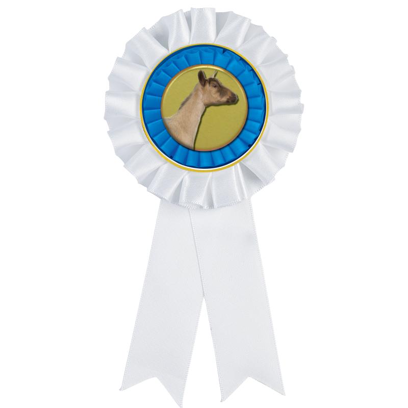 WHITE MYLAR ROSETTES