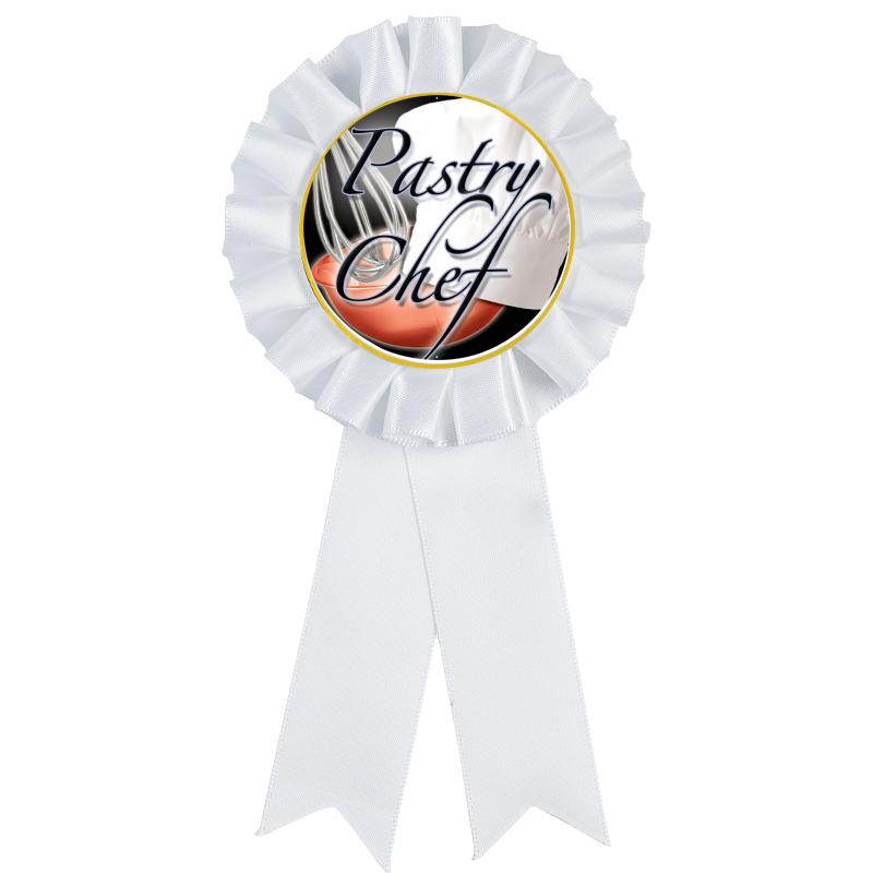 WHITE MYLAR ROSETTES