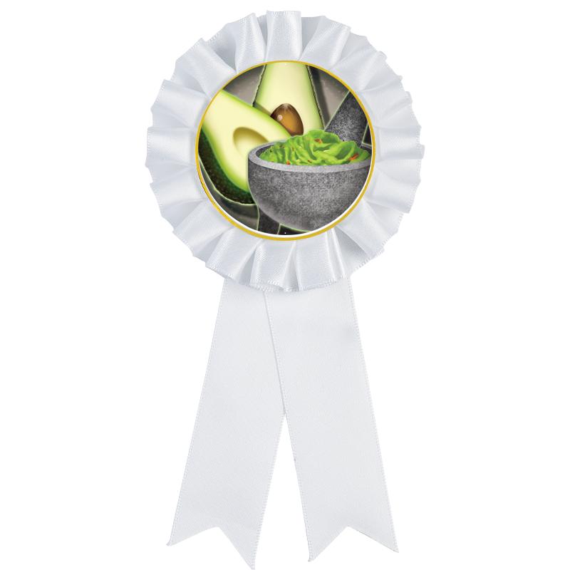 WHITE MYLAR ROSETTES