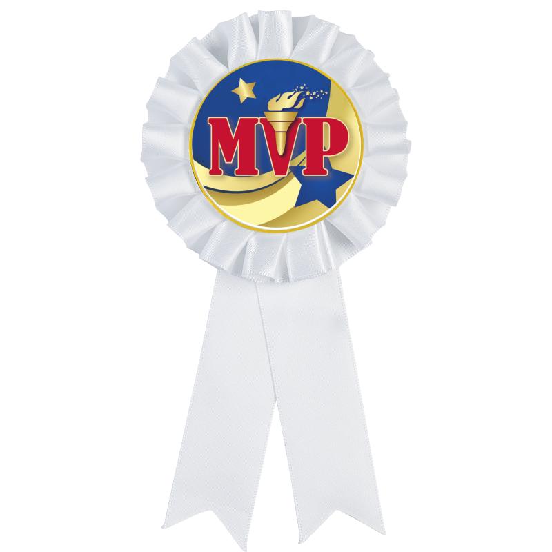 WHITE MYLAR ROSETTES