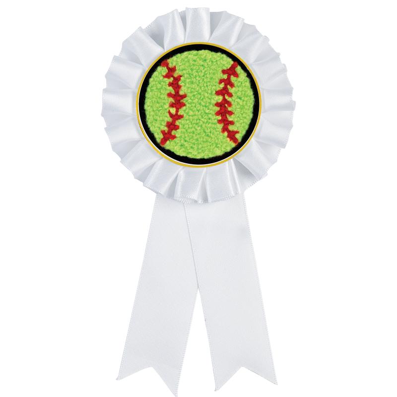 WHITE MYLAR ROSETTES