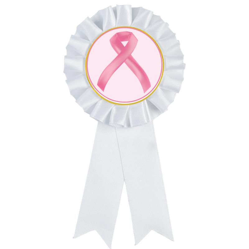 WHITE MYLAR ROSETTES