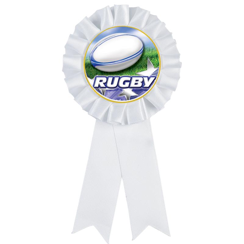 WHITE MYLAR ROSETTES