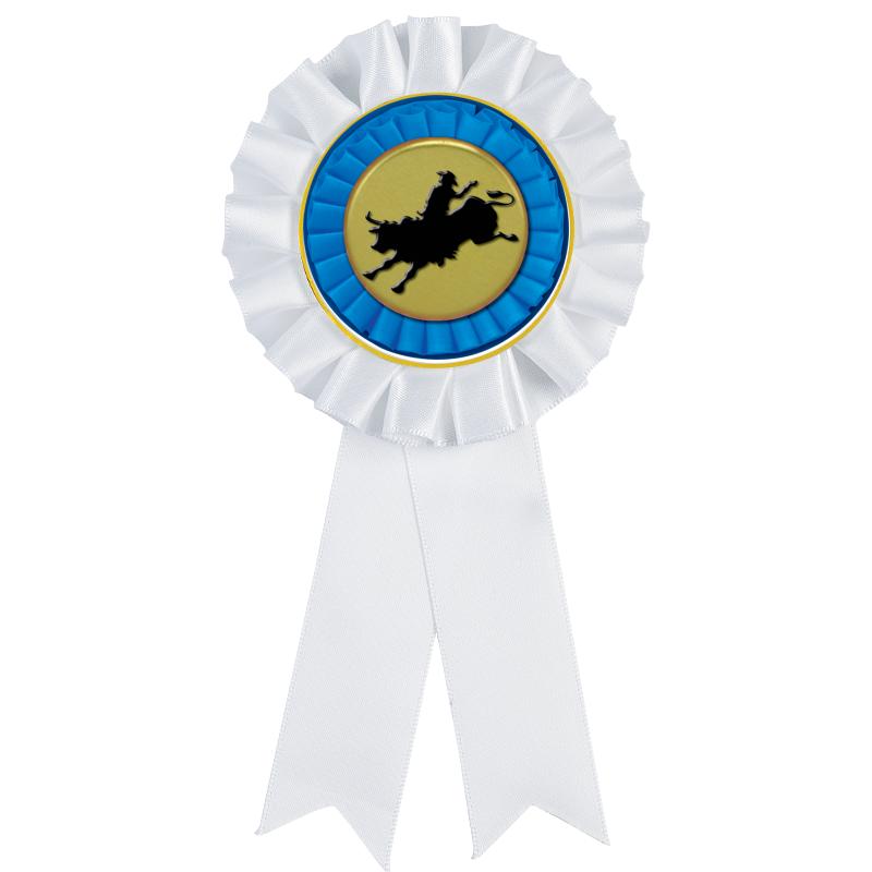 WHITE MYLAR ROSETTES