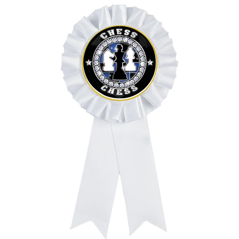 WHITE MYLAR ROSETTES
