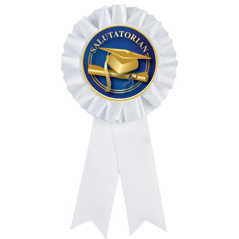 WHITE MYLAR ROSETTES