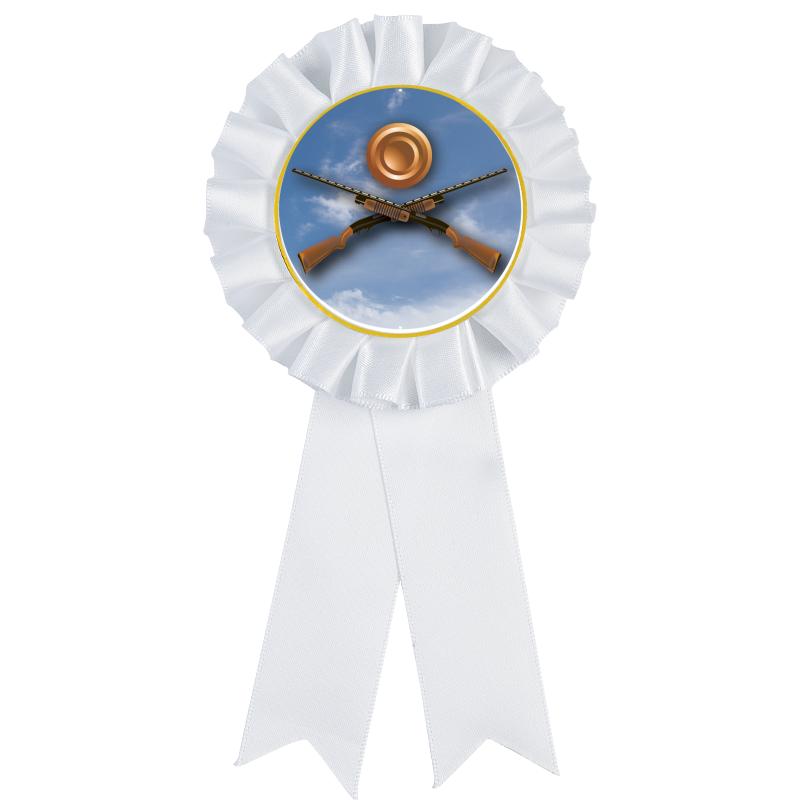 WHITE MYLAR ROSETTES