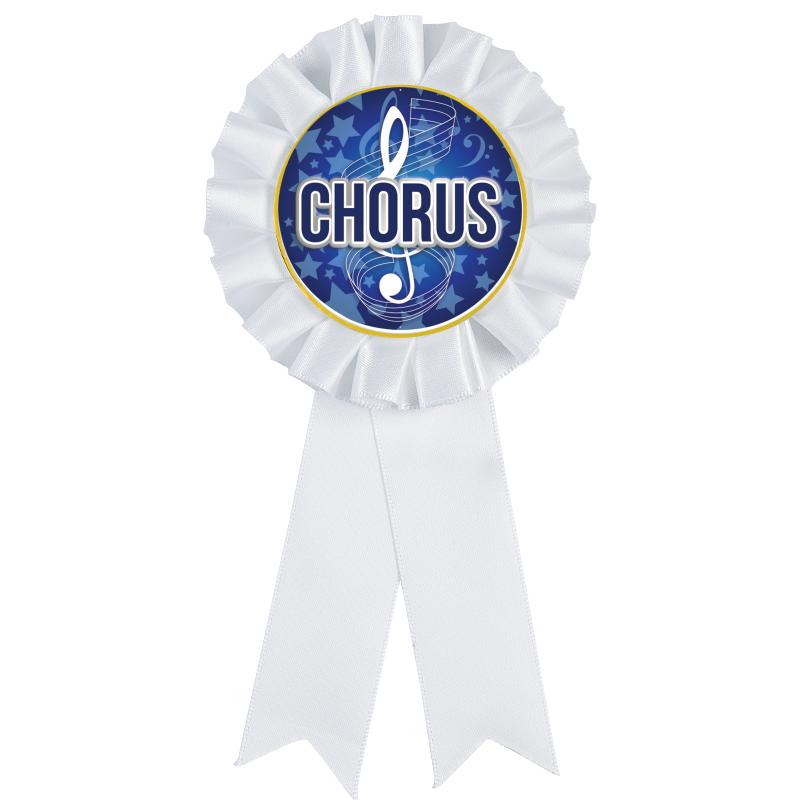 WHITE MYLAR ROSETTES