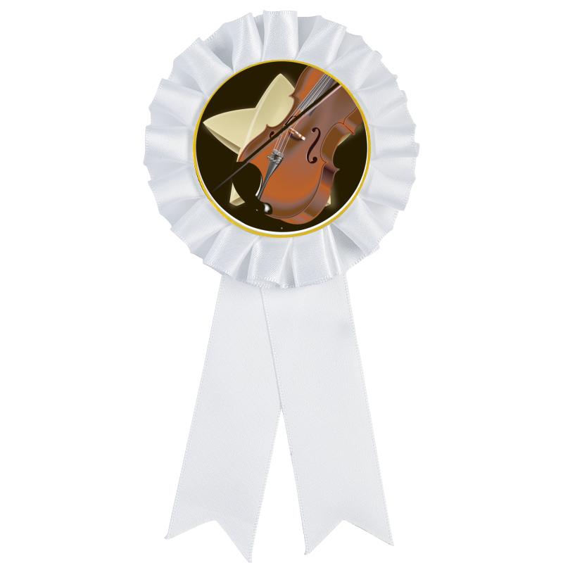 WHITE MYLAR ROSETTES