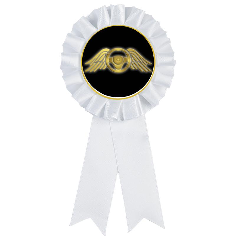 WHITE MYLAR ROSETTES