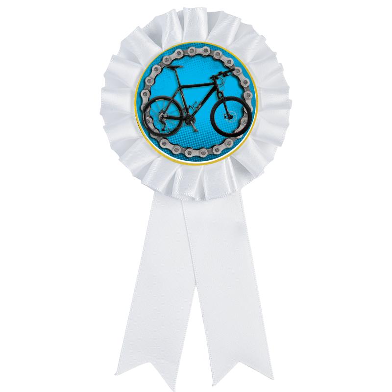 WHITE MYLAR ROSETTES