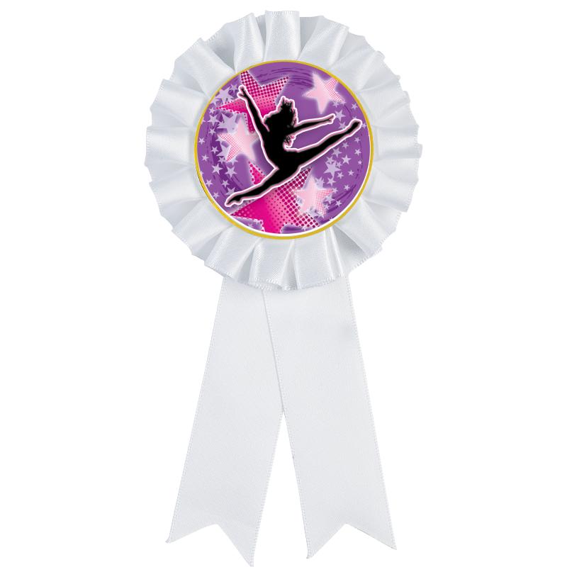 WHITE MYLAR ROSETTES