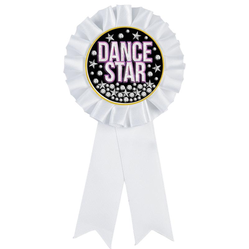 WHITE MYLAR ROSETTES