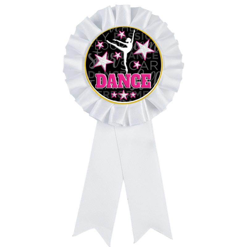 WHITE MYLAR ROSETTES