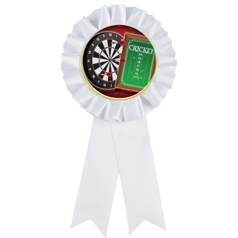 WHITE MYLAR ROSETTES