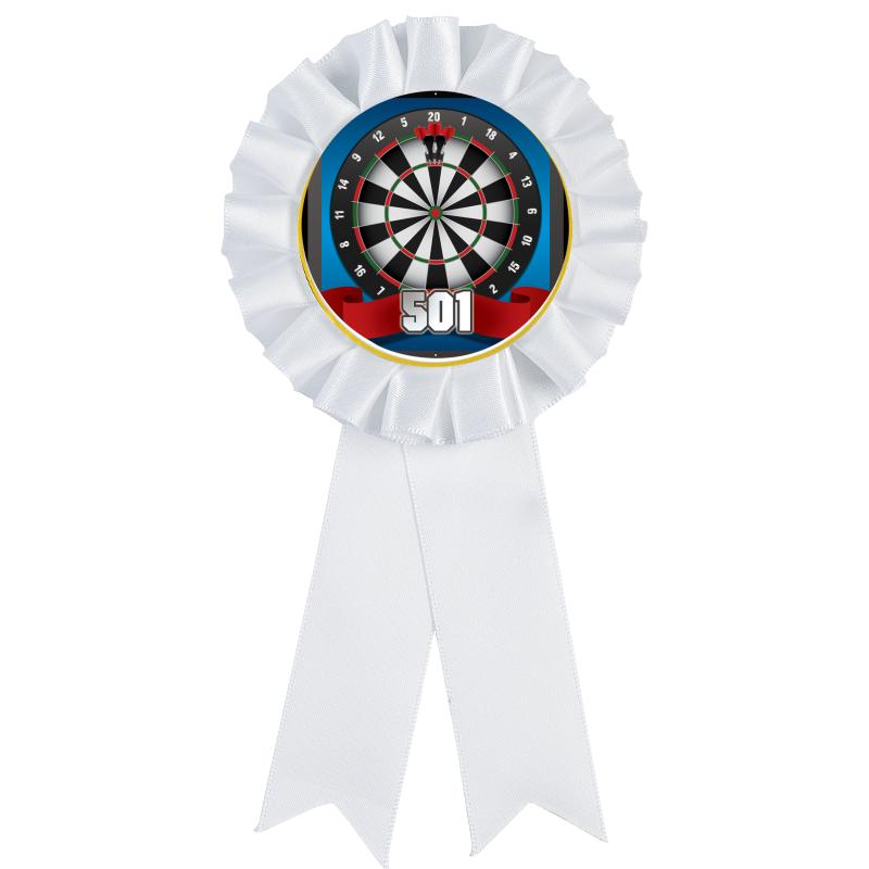 WHITE MYLAR ROSETTES
