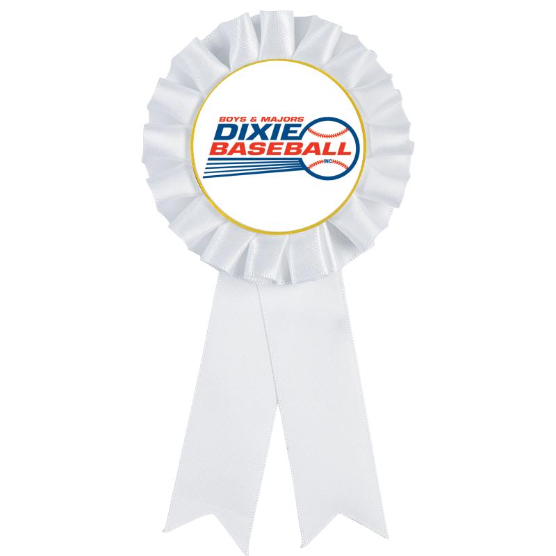 WHITE MYLAR ROSETTES