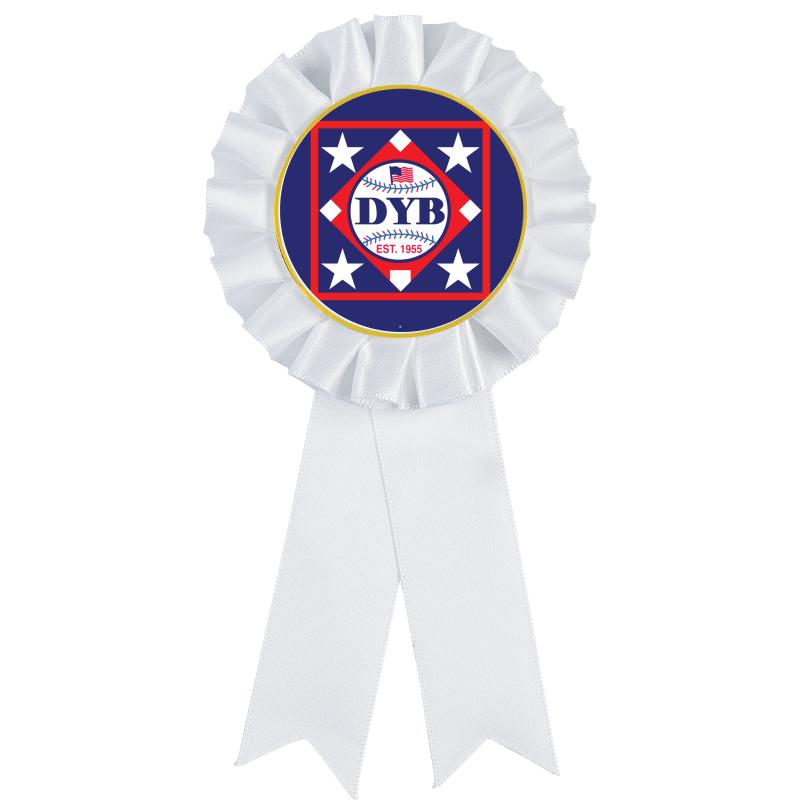 WHITE MYLAR ROSETTES