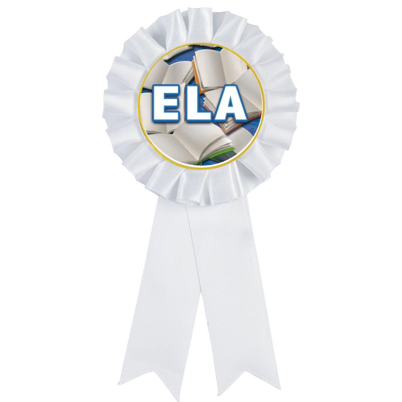 WHITE MYLAR ROSETTES