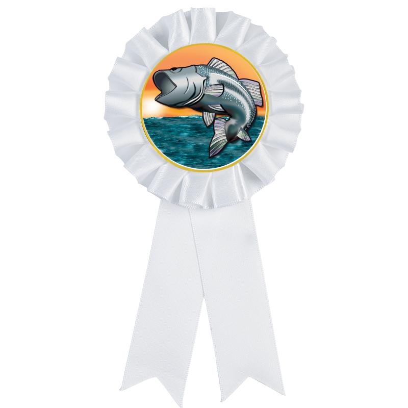 WHITE MYLAR ROSETTES