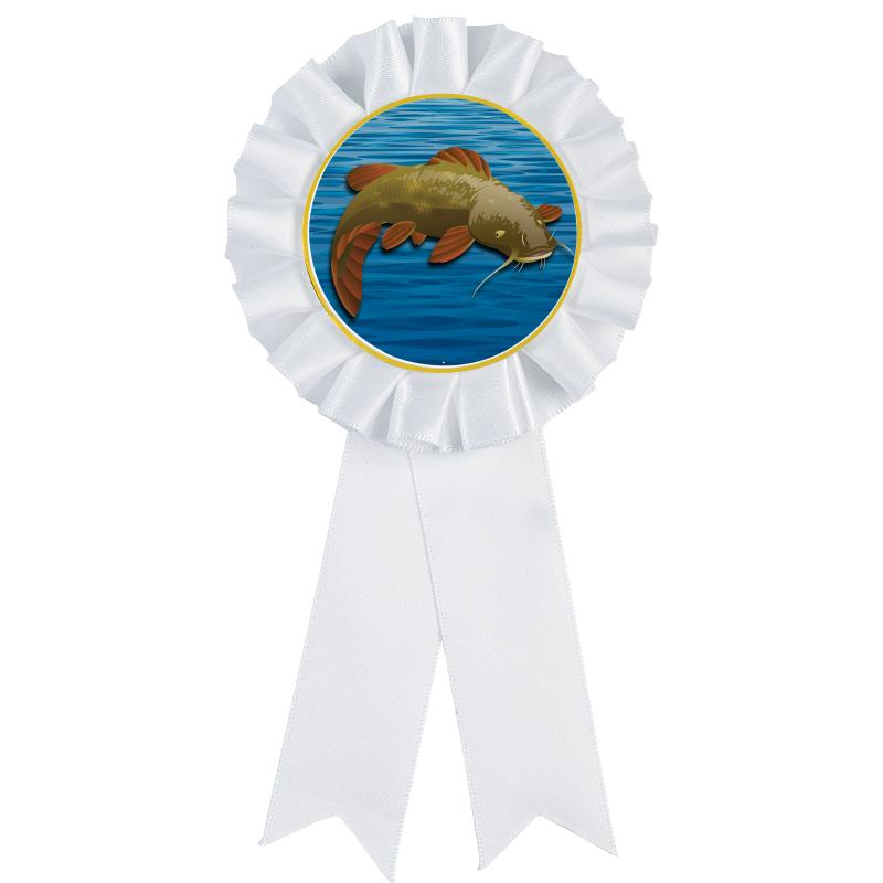 WHITE MYLAR ROSETTES